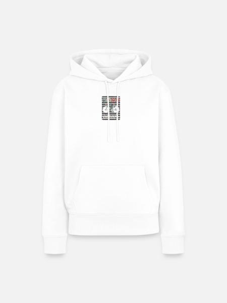 Cyclopath Bike Hymne - Frauen Premium Bio Hoodie - Weiß
