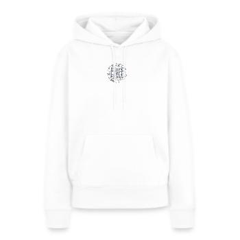 STYLE - Frauen Premium Bio Hoodie - Weiß - Vorne - Julia (174cm)