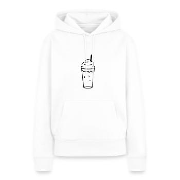 Milchshake - Frauen Premium Bio Hoodie - Weiß - Vorne - Julia (174cm)
