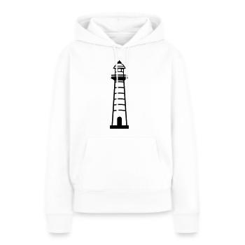 Phare - Sweat à capuche Premium bio Femme - blanc - Devant - Julia (174cm)