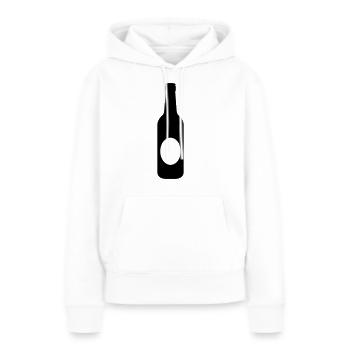 Bierflasche - Frauen Premium Bio Hoodie - Weiß - Vorne - Julia (174cm)