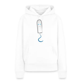 The tampon - women's hygiene with face - Women’s Premium Organic Hoodie - white - Front - Julia (174cm)