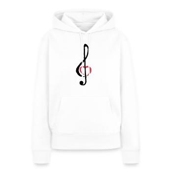 Musik Geschenk Orchester Musikliebe Lied music Pop - Frauen Premium Bio Hoodie - Weiß - Vorne - Julia (174cm)