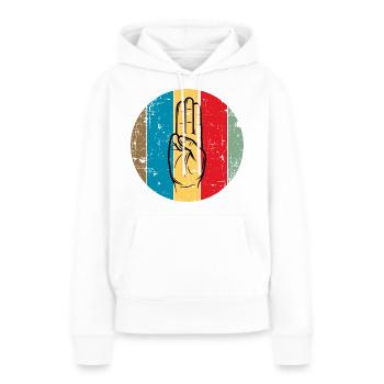 Pfadfinder / Pfadfinder - Frauen Premium Bio Hoodie - Weiß - Vorne - Julia (174cm)