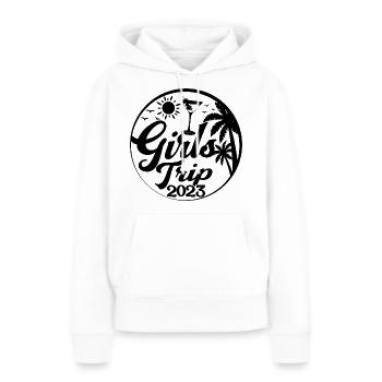 Girls Trip 2023 - Cool Girls Party Trip Vacances - Sweat à capuche Premium bio Femme - blanc - Devant - Julia (174cm)