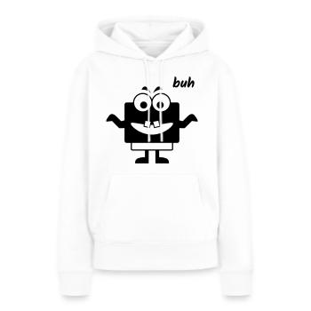 Kleines Monster macht Buh - Frauen Premium Bio Hoodie - Weiß - Vorne - Julia (174cm)