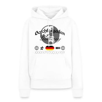 Berchtesgaden Deutschland Streetwear Souvenir - Frauen Premium Bio Hoodie - Weiß - Vorne - Julia (174cm)