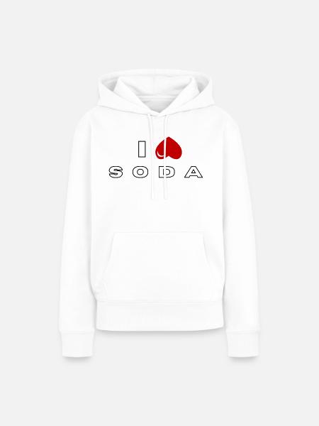Ich hasse Soda - Frauen Premium Bio Hoodie - Weiß