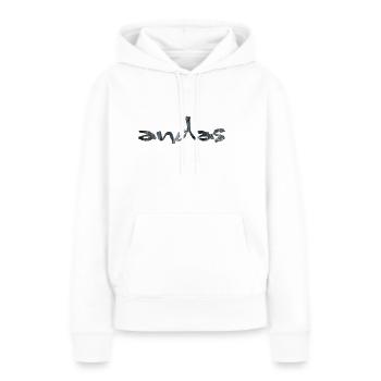 respirer Nature - Sweat à capuche Premium bio Femme - blanc - Devant - Julia (174cm)