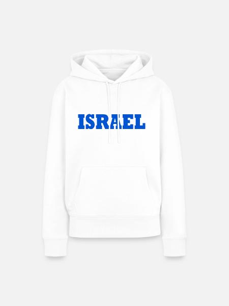 Israel - Frauen Premium Bio Hoodie - Weiß