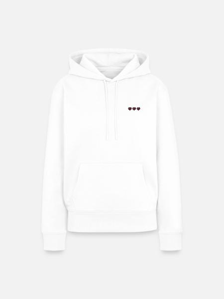 Drei Leben - Frauen Premium Bio Hoodie - Weiß