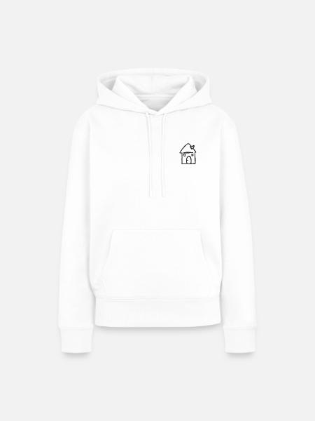 VDay House schwarz - Frauen Premium Bio Hoodie - Weiß
