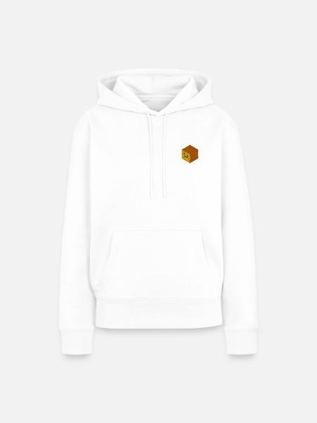 Emoji - Sweat à capuche Premium bio Femme - blanc
