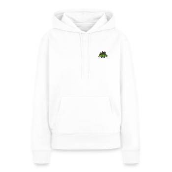 Stegosaurus - Sweat à capuche Premium bio Femme - blanc - Devant - Julia (174cm)