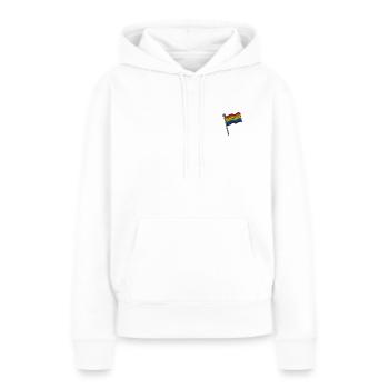 Rainbowflag - Frauen Premium Bio Hoodie - Weiß - Vorne - Julia (174cm)