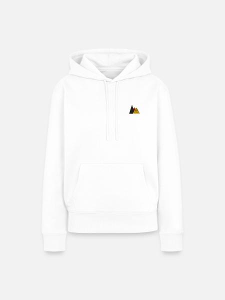Mountains - Frauen Premium Bio Hoodie - Weiß