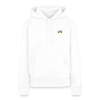 Oiseau de baies - Sweat à capuche Premium bio Femme - blanc - Devant - Julia (174cm)