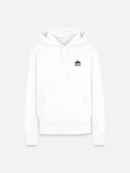 Berlin - Frauen Premium Bio Hoodie - Weiß