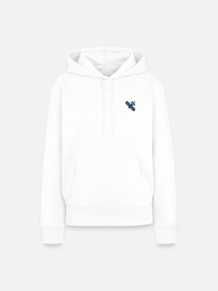 Satelliet - Vrouwen Premium Bio hoodie - wit