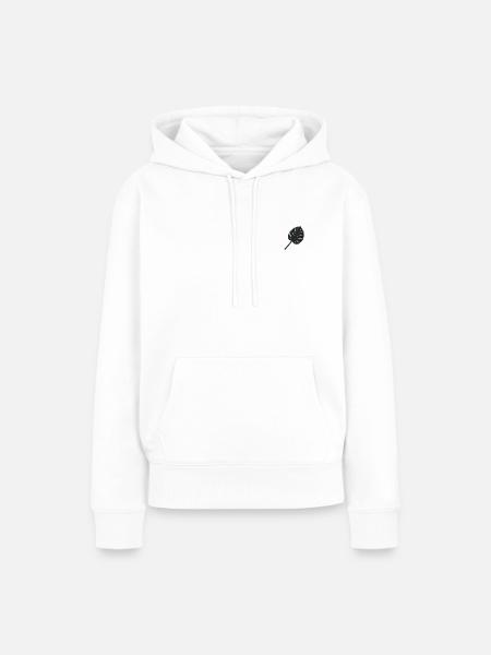 Monstera - Frauen Premium Bio Hoodie - Weiß