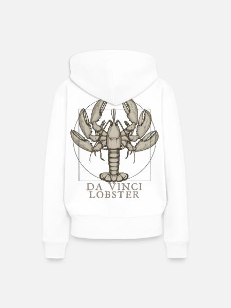 Da Vincis Hummer - Frauen Premium Bio Hoodie - Weiß