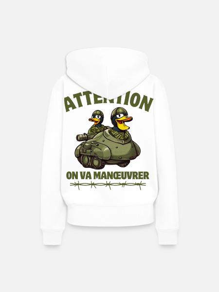 Siebte Kompanie, 7. Kompanie - Frauen Premium Bio Hoodie - Weiß