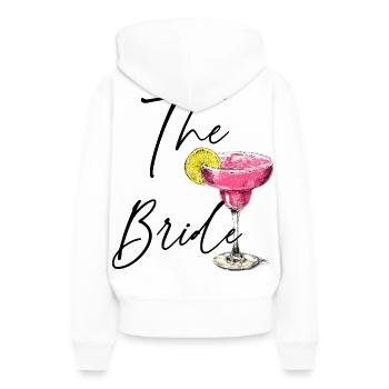 LA RIDE ! Cocktail & Divertissement - Sweat à capuche Premium bio Femme - blanc - Dos - Julia (174cm)