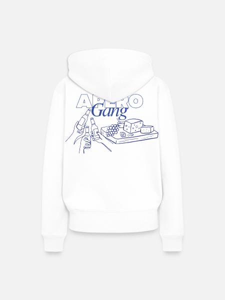 Apéro Gang Bier - Frauen Premium Bio Hoodie - Weiß