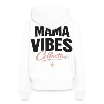 Mama Vibes Collective Modern Mom Statement - Women’s Premium Organic Hoodie - white - Back - Julia (174cm)