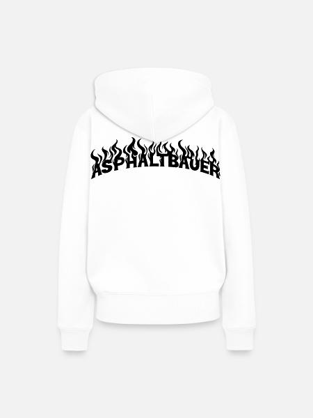 Asphaltbauer - Frauen Premium Bio Hoodie - Weiß