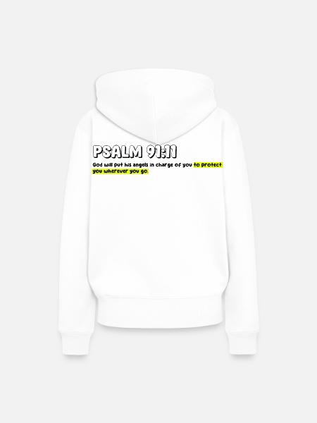Biblisches Zitat - Frauen Premium Bio Hoodie - Weiß