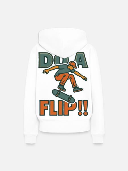 Machen Sie einen Flip DO - Frauen Premium Bio Hoodie - Weiß