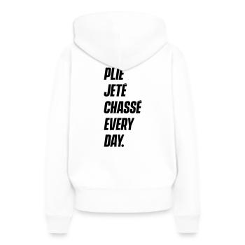 Mix of Dance Gymnastics Cheer Leading - Sweat à capuche Premium bio Femme - blanc - Dos - Julia (174cm)