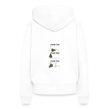 Mathematiker Weihnachtsgeschenke - Frauen Premium Bio Hoodie - Weiß - Hinten - Julia (174cm)