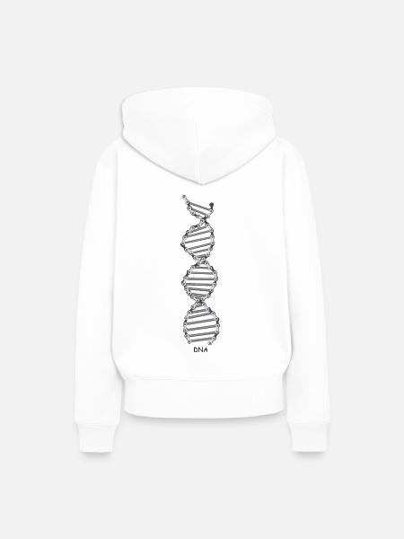 Fahrrad-DNA - Frauen Premium Bio Hoodie - Weiß
