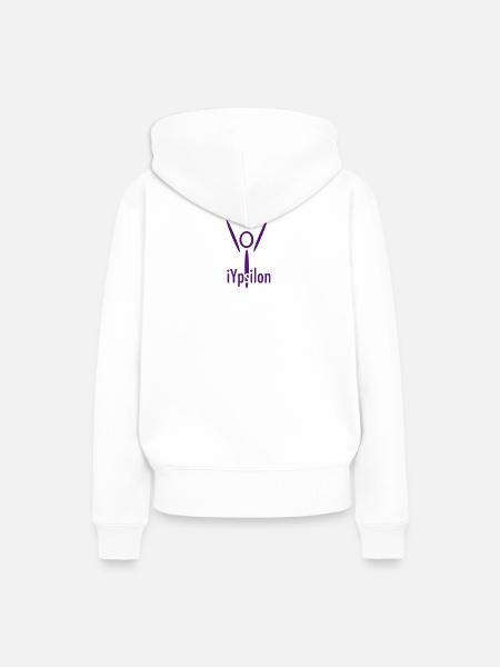 iYpsilon Logo - Frauen Premium Bio Hoodie - Weiß