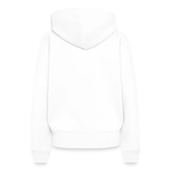Motif chill - Sweat à capuche Premium bio Femme - blanc - Dos - Julia (174cm)