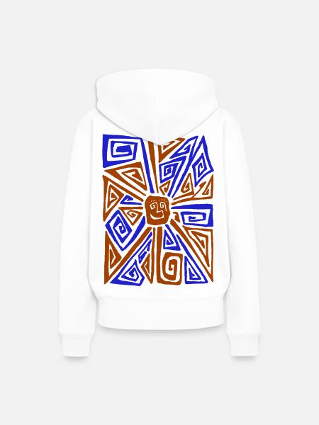 FREMDE SONNE - Frauen Premium Bio Hoodie - Weiß