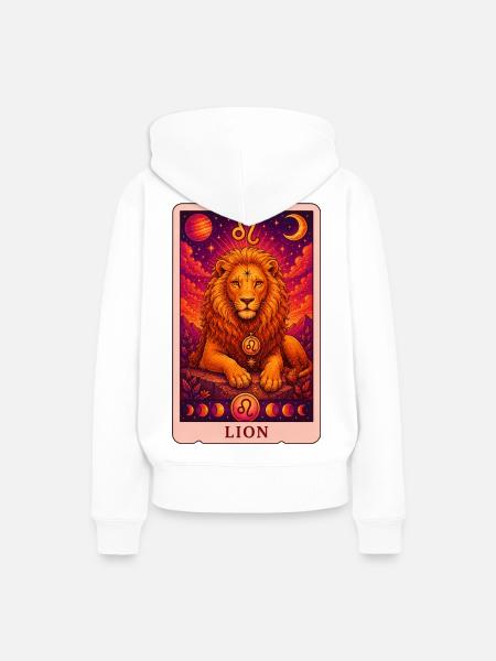 Leo Tarot - Frauen Premium Bio Hoodie - Weiß