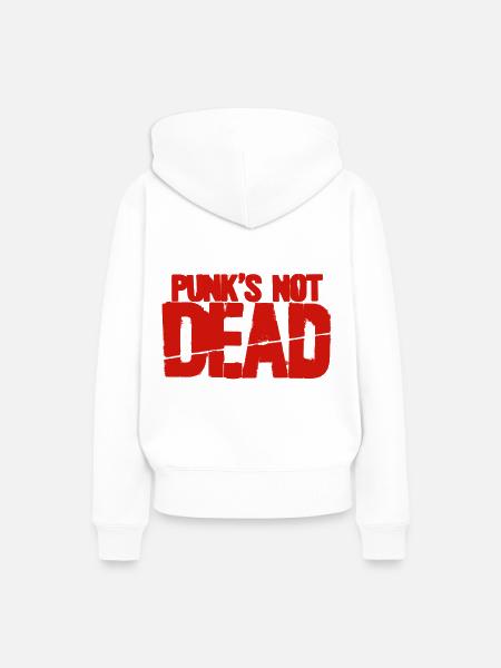 Punks Not Dead Gamer - Frauen Premium Bio Hoodie - Weiß