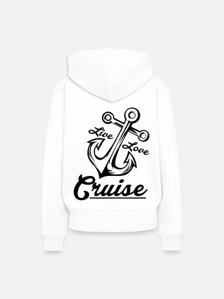 Kreuzfahrt - Frauen Premium Bio Hoodie - Weiß