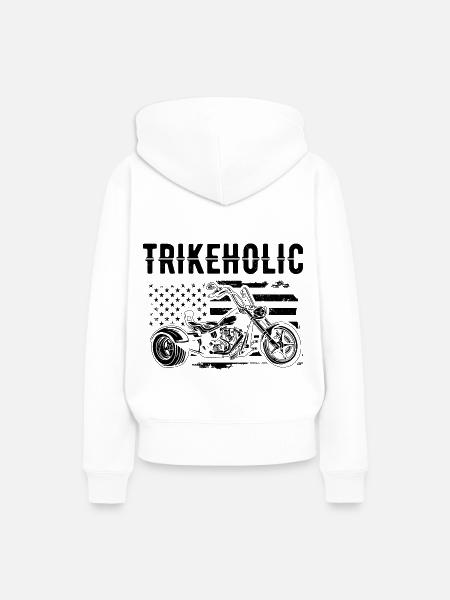 Trike - Frauen Premium Bio Hoodie - Weiß