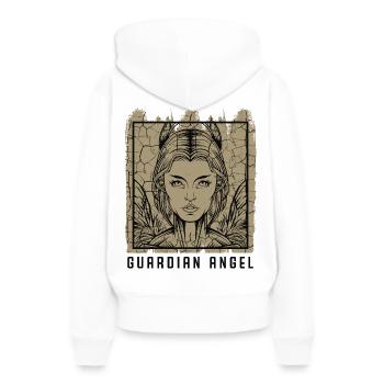 Schutzengel Cherub Seraphin Bote Gottes Geschenk - Frauen Premium Bio Hoodie - Weiß - Hinten - Julia (174cm)