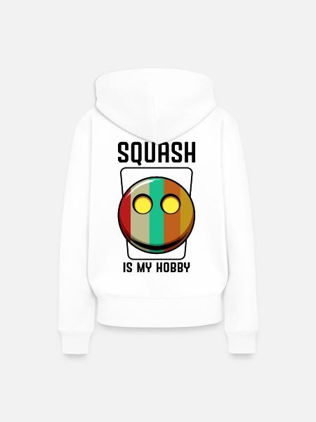 Squash - Frauen Premium Bio Hoodie - Weiß