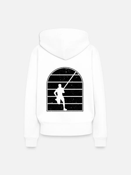 Stabhochspringen - Frauen Premium Bio Hoodie - Weiß