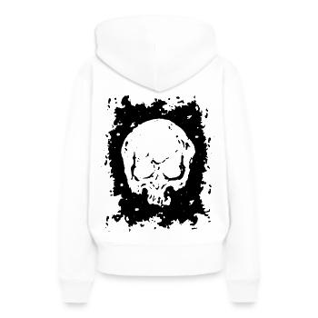 2reborn Head Totenkopf Horror Angst Tot Died - Frauen Premium Bio Hoodie - Weiß - Hinten - Julia (174cm)