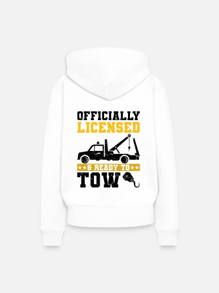 Abschleppwagen - Frauen Premium Bio Hoodie - Weiß