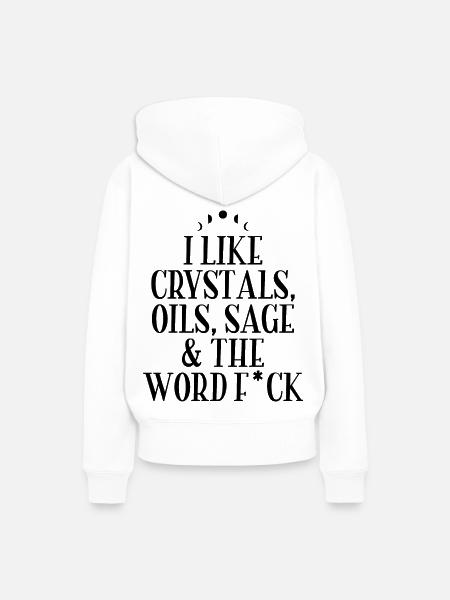 Hexerei - Frauen Premium Bio Hoodie - Weiß