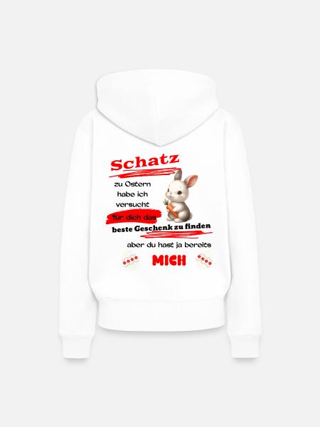Zu Oster? Mich! - Frauen Premium Bio Hoodie - Weiß