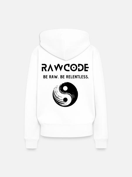RAWCODE BALANCE - Frauen Premium Bio Hoodie - Weiß